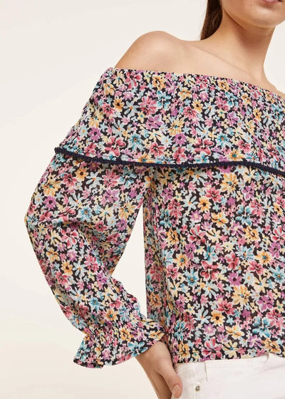Springfield - Blusa Mangas Volantes