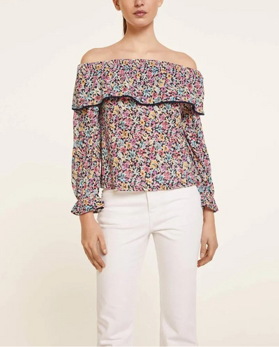 Springfield - Blusa Mangas Volantes