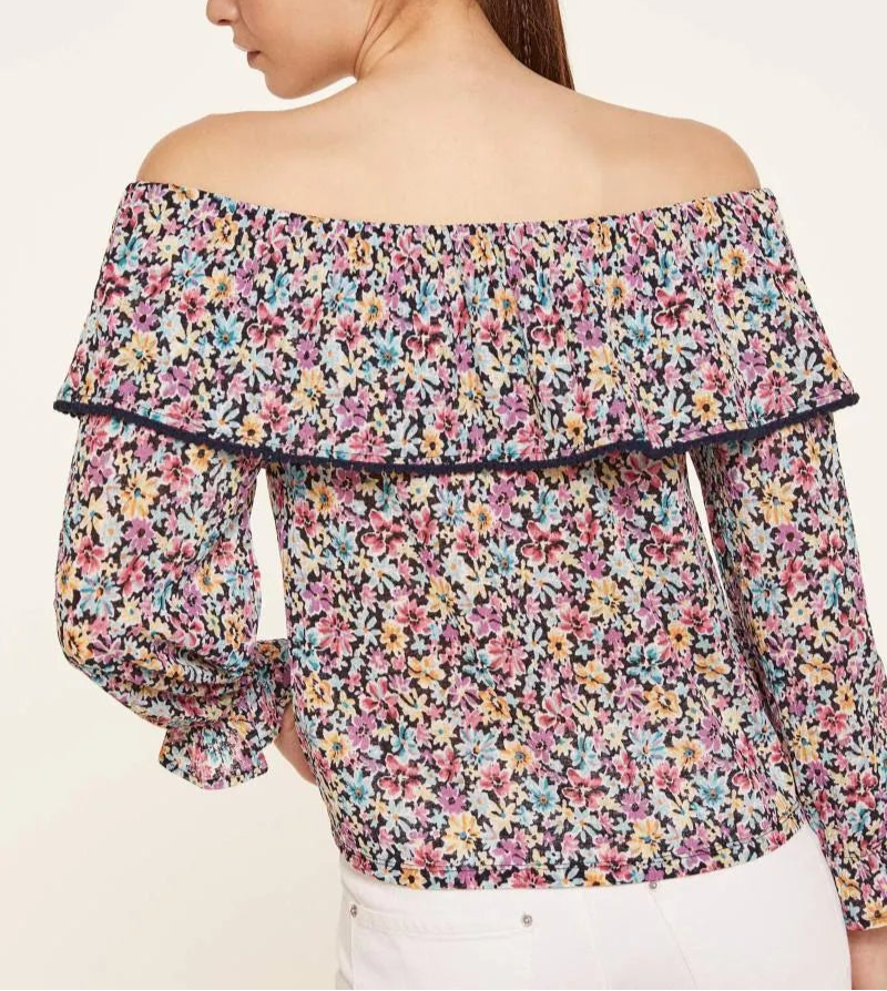 Springfield - Blusa Mangas Volantes