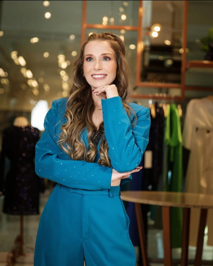 Mia Bakana Dimy Blazer Crop Pedreria – Rebajas - Main Image