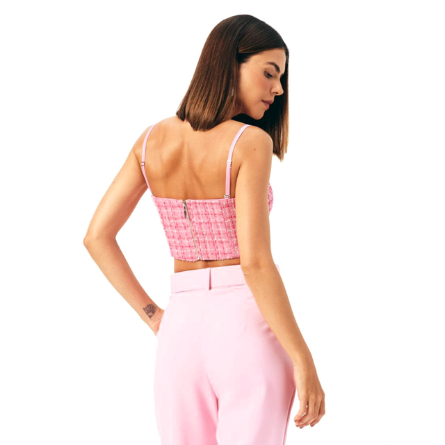 CINNTRE - Top Tweed Rosa