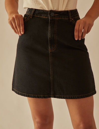 Rotunda - Falda Tini Black