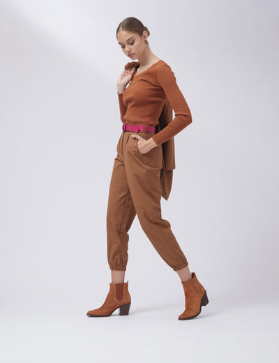 Rotunda - Pantalon Lewy Camel
