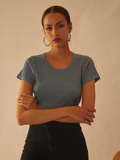 Rotunda - CropTop Botic Light Blue