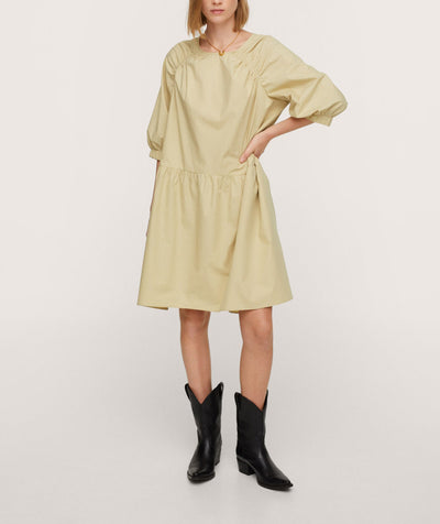 MNG- Vestido Holiday Verde Manzana