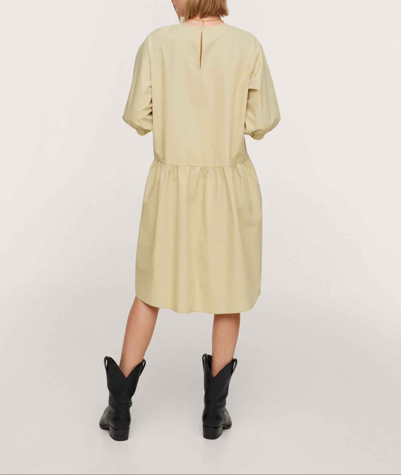 MNG- Vestido Holiday Verde Manzana