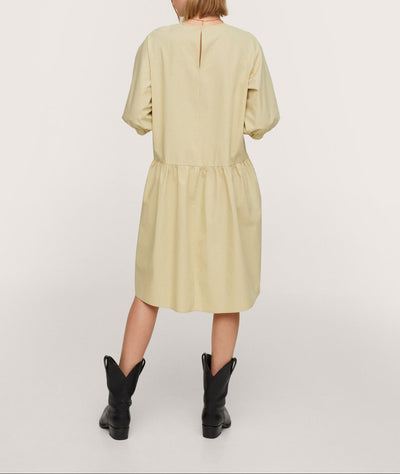 MNG- Vestido Holiday Verde Manzana