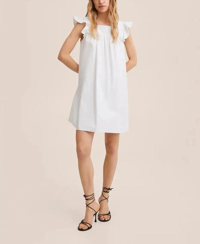 MNG - Vestido 100% algodón Pleat