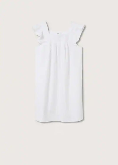 MNG - Vestido 100% algodón Pleat