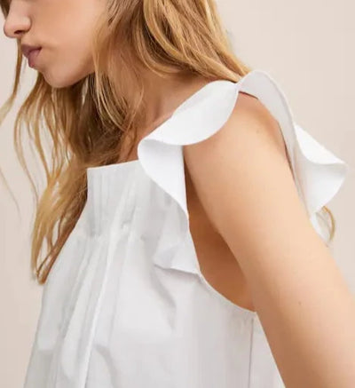 MNG - Vestido 100% algodón Pleat