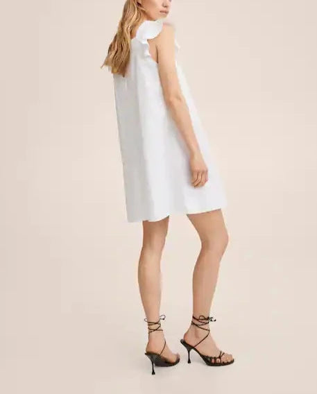 MNG - Vestido 100% algodón Pleat