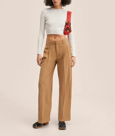 Mango - Pantalon Paul Cognac