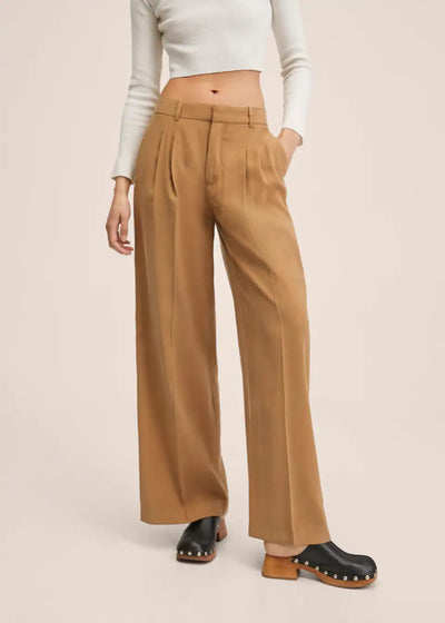 Mango - Pantalon Paul Cognac