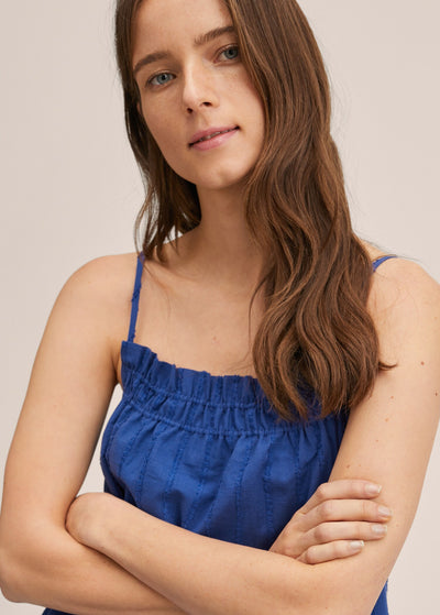 MNG - Vestido Rufu Azul