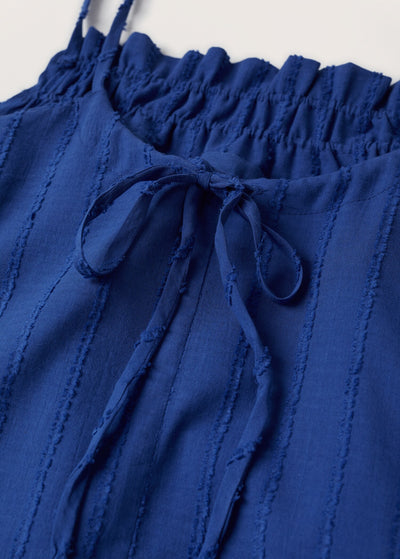 MNG - Vestido Rufu Azul