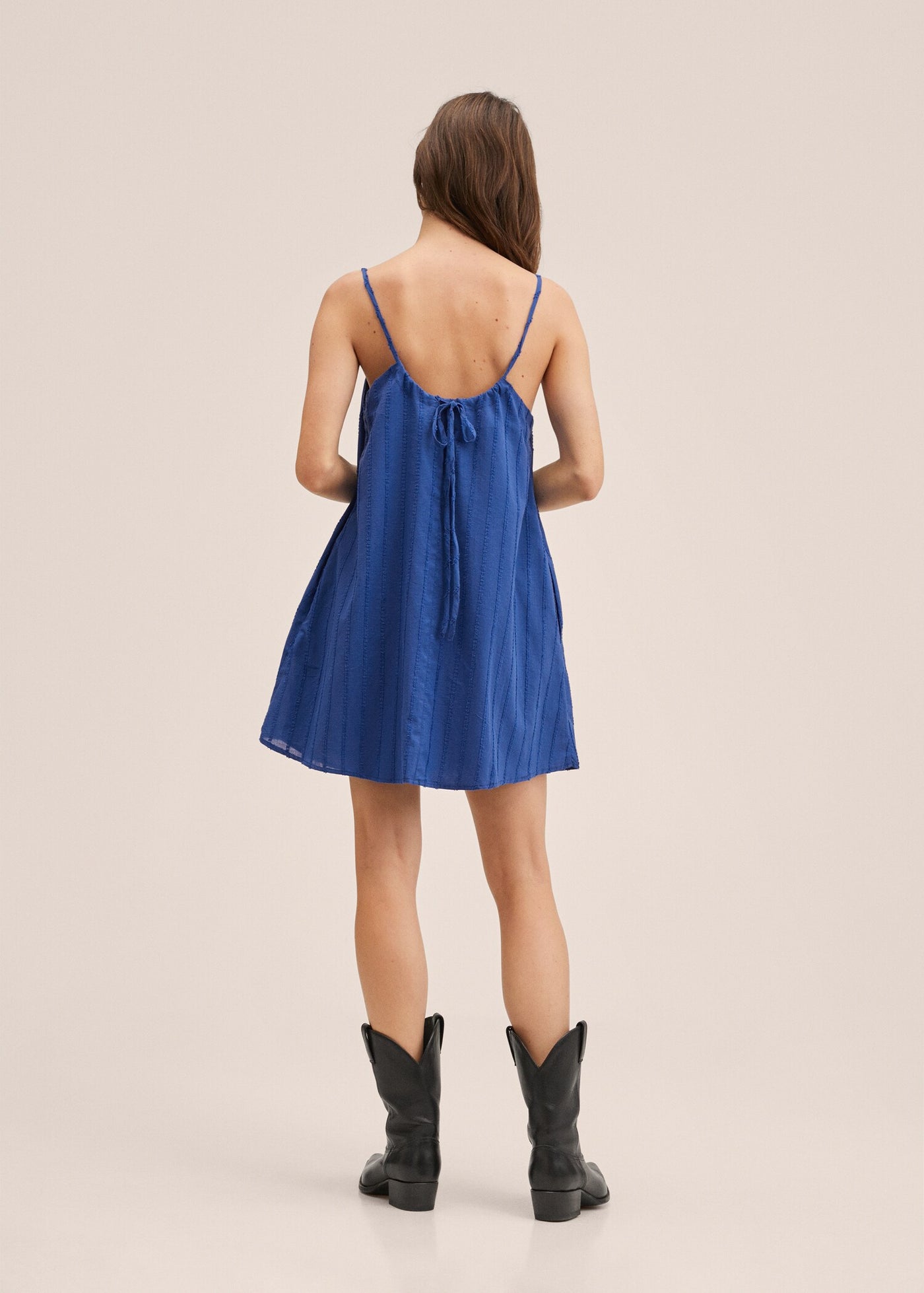 MNG - Vestido Rufu Azul