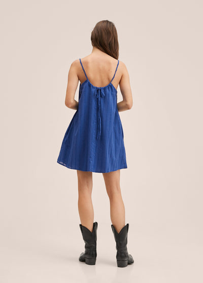 MNG - Vestido Rufu Azul