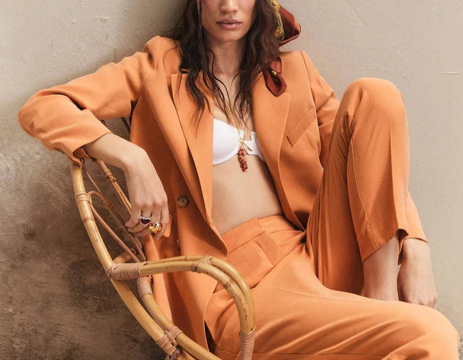 Mango - Americana traje doble botonadura