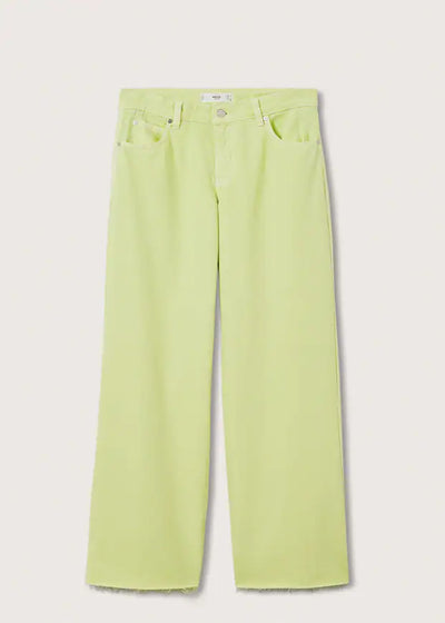 Mango - Jeans tiro medio wideleg