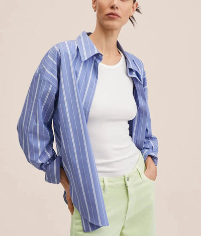 Mango - Jeans tiro medio wideleg