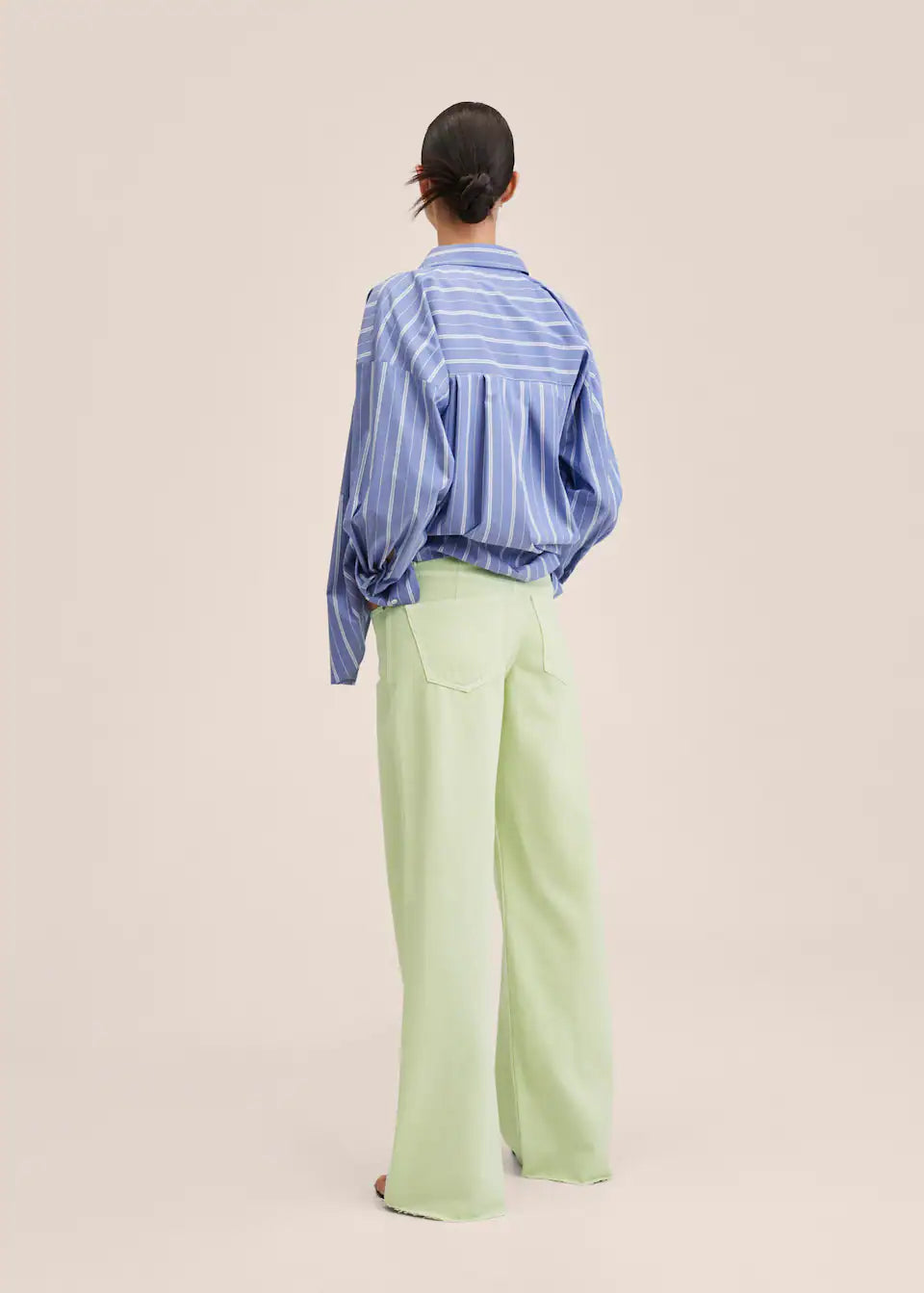 Mango - Jeans tiro medio wideleg