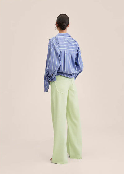 Mango - Jeans tiro medio wideleg