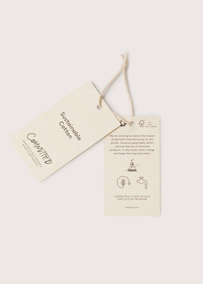 Mango - Short vaquero paperbag