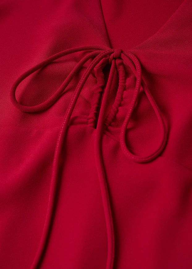 Mango - Vestido fluido nudo