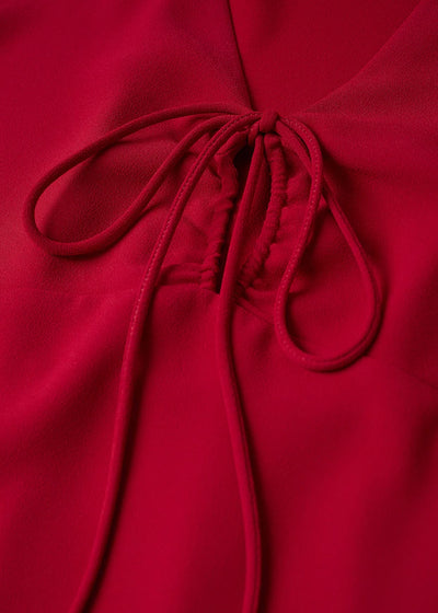 Mango - Vestido fluido nudo