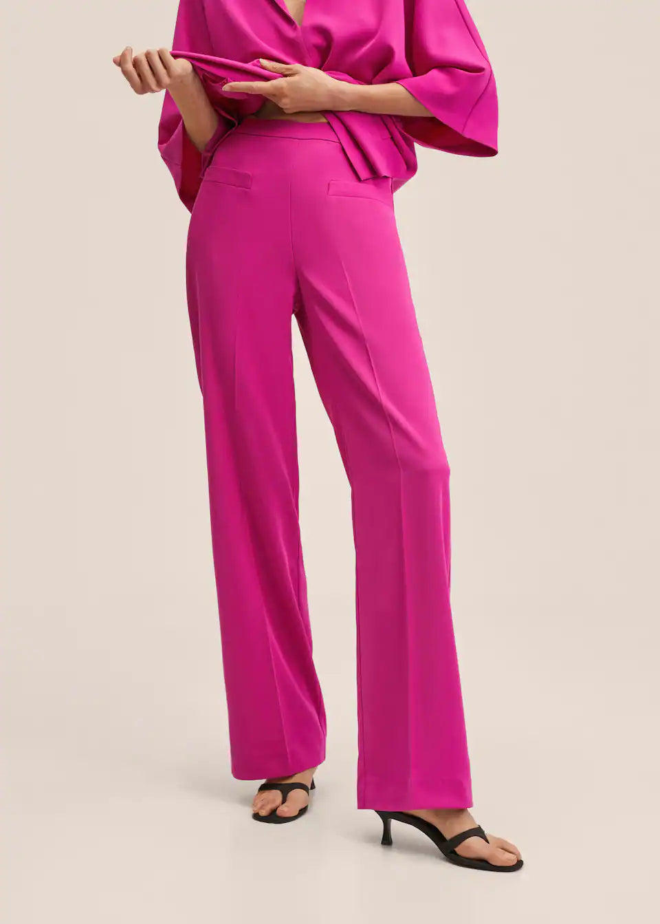 Mango - Pantalon recto