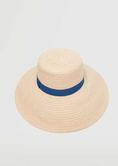 Mango - Sombrero de Rafia Pamela
