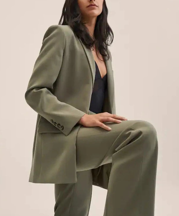 Mango - Pantalón recto