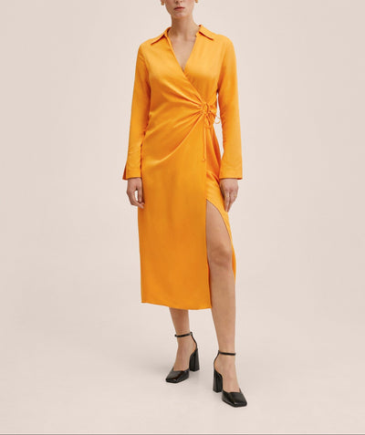 MNG - Vestido camisero lyocell