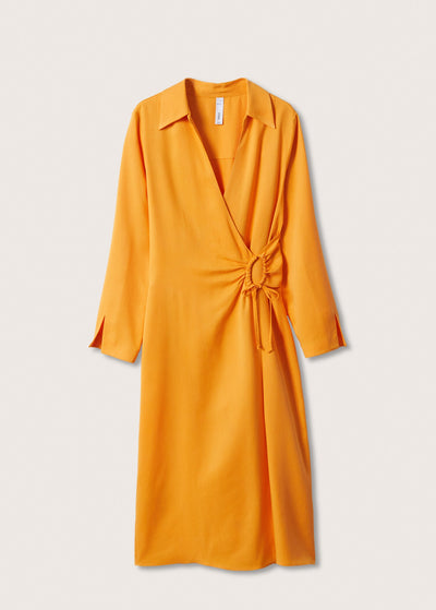 MNG - Vestido camisero lyocell
