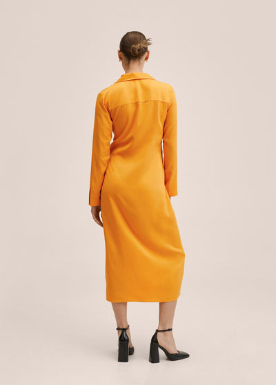 MNG - Vestido camisero lyocell