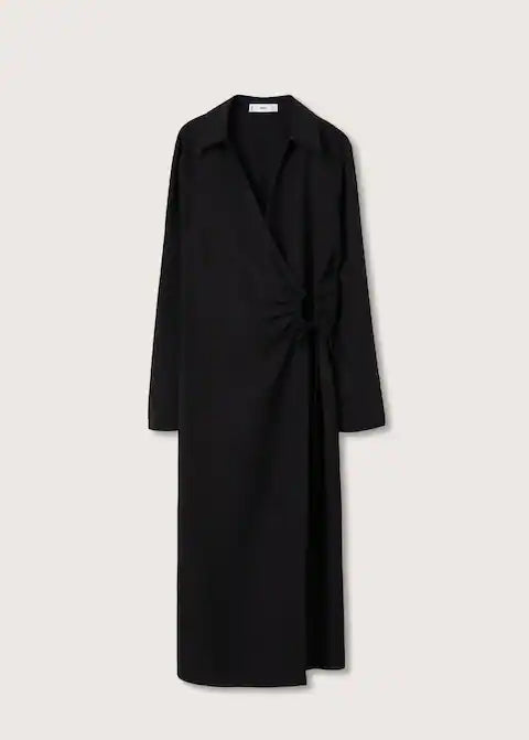 Mango - Vestido camisero lyocell