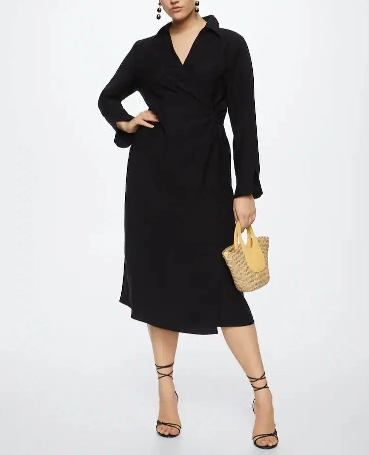 Mango - Vestido camisero lyocell