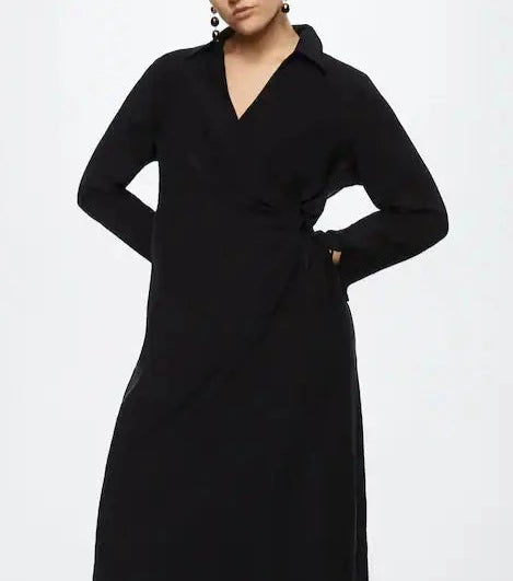 Mango - Vestido camisero lyocell