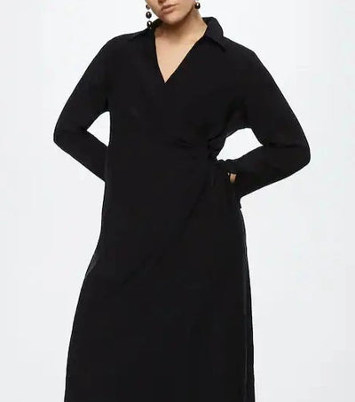 Mango - Vestido camisero lyocell