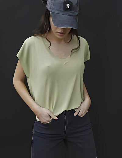 Rotunda - Remera Anina Pistacchio