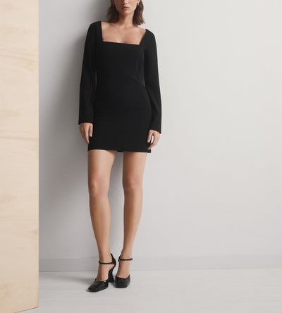 MNG  - Vestido Sky Negro