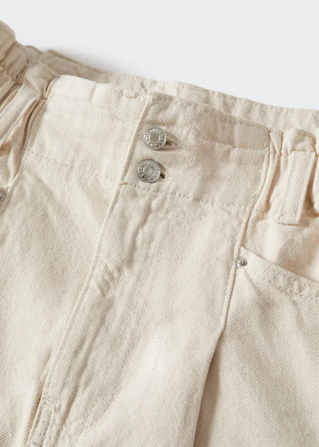 Mango - Short vaquero paperbag