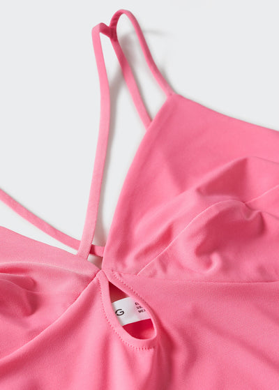 MNG - Vestido entallado abertura