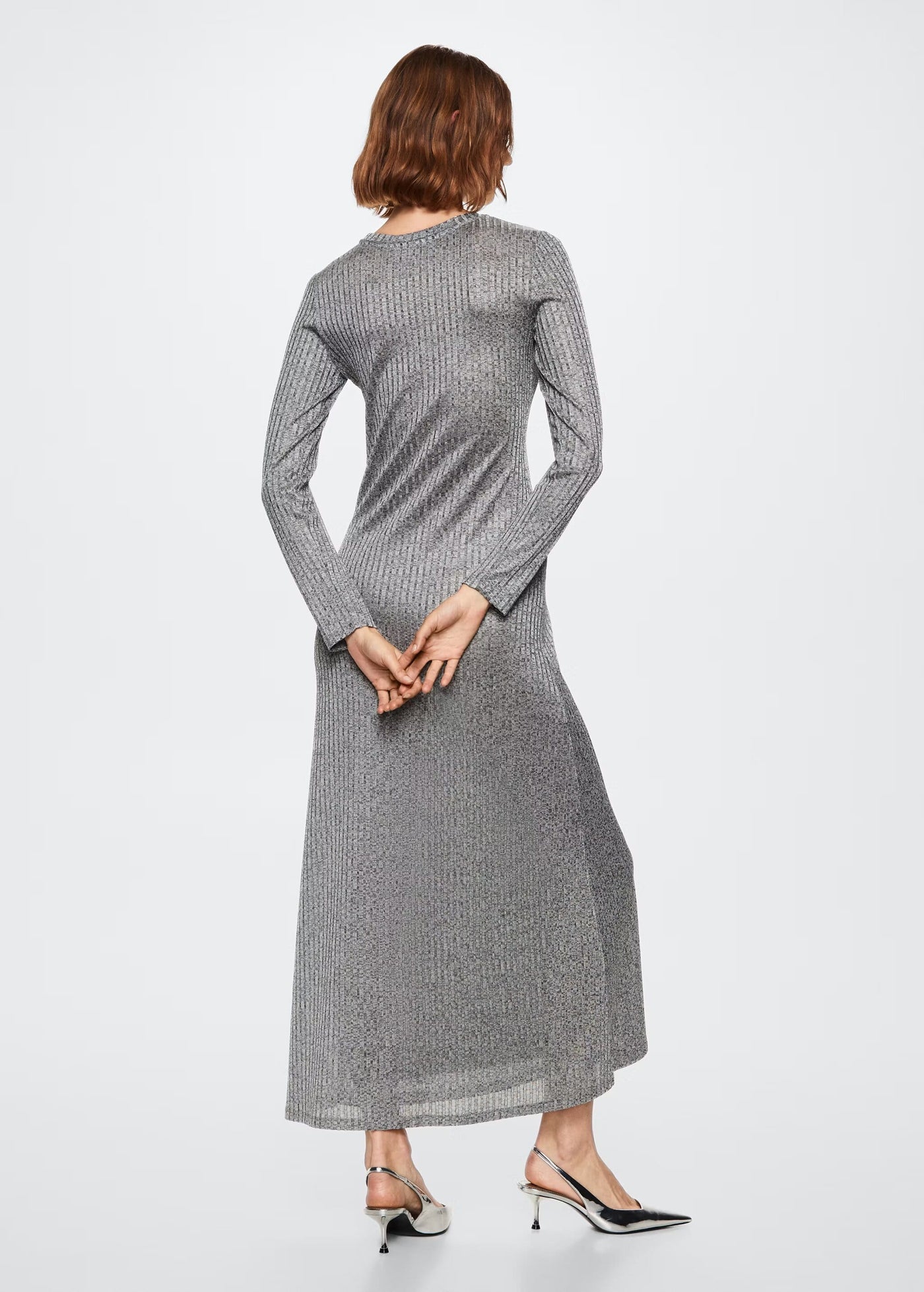 MNG - Vestido Gala Gris Vigore