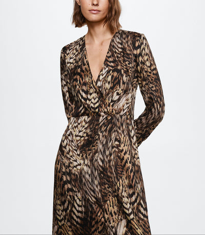 MNG - Vestido Pluma