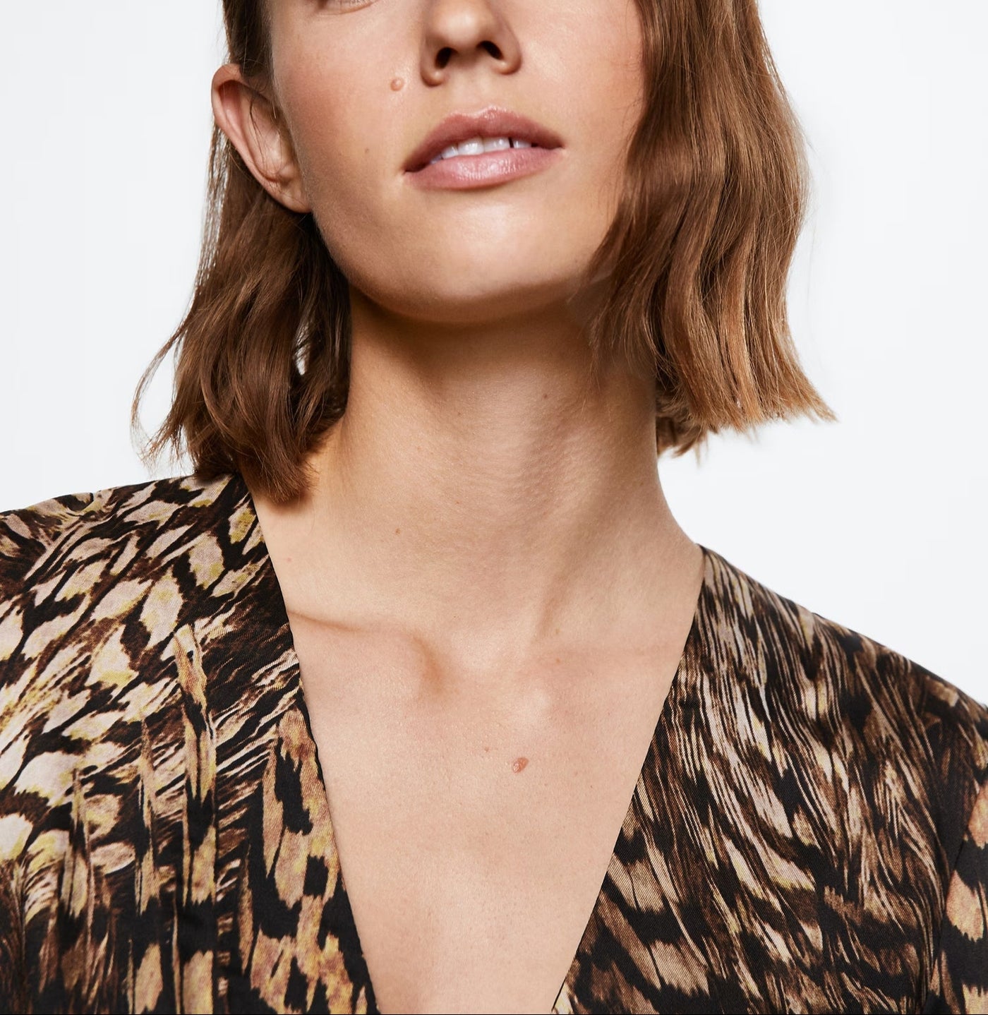 MNG - Vestido Pluma