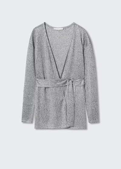 MNG - Cardigan Gala Gris Vigore