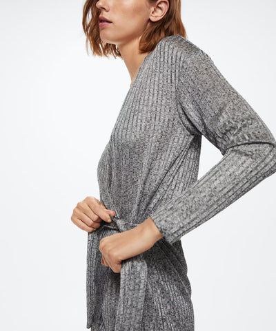 MNG - Cardigan Gala Gris Vigore