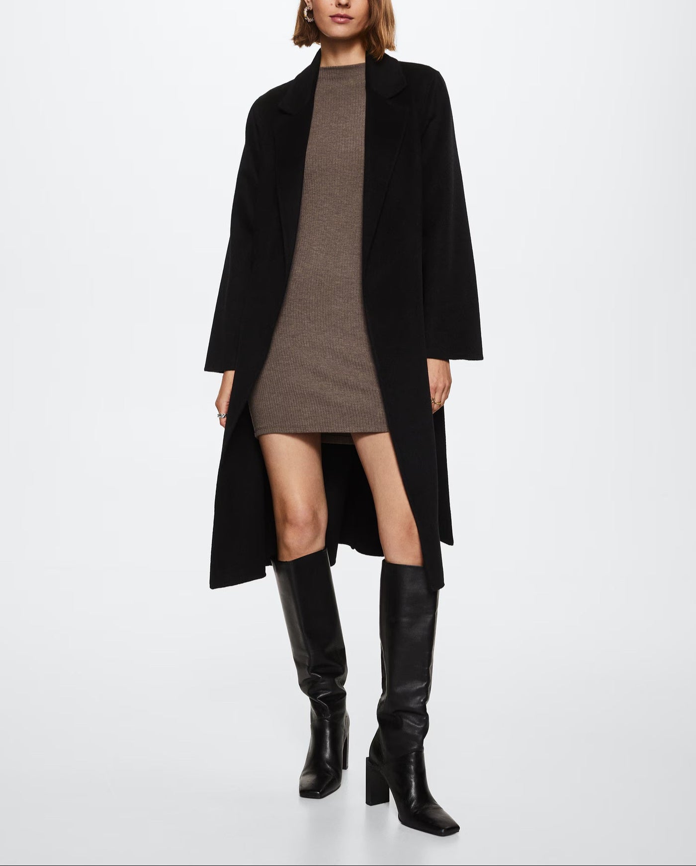 MNG - Vestido Petra Marron