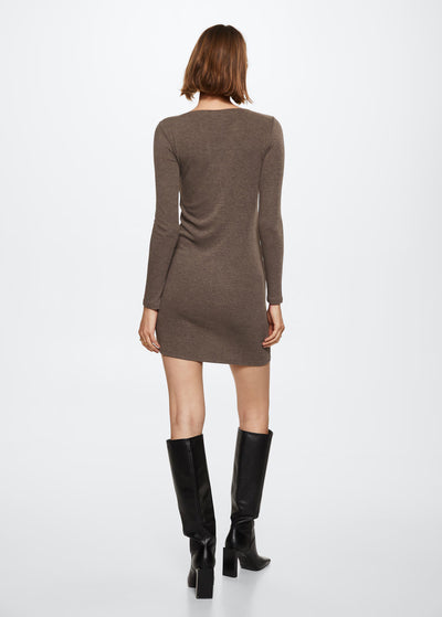 MNG - Vestido Petra Marron